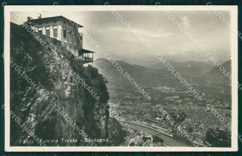 Trento Città Sardagna Funivia Foto cartolina MX3505 – fronte