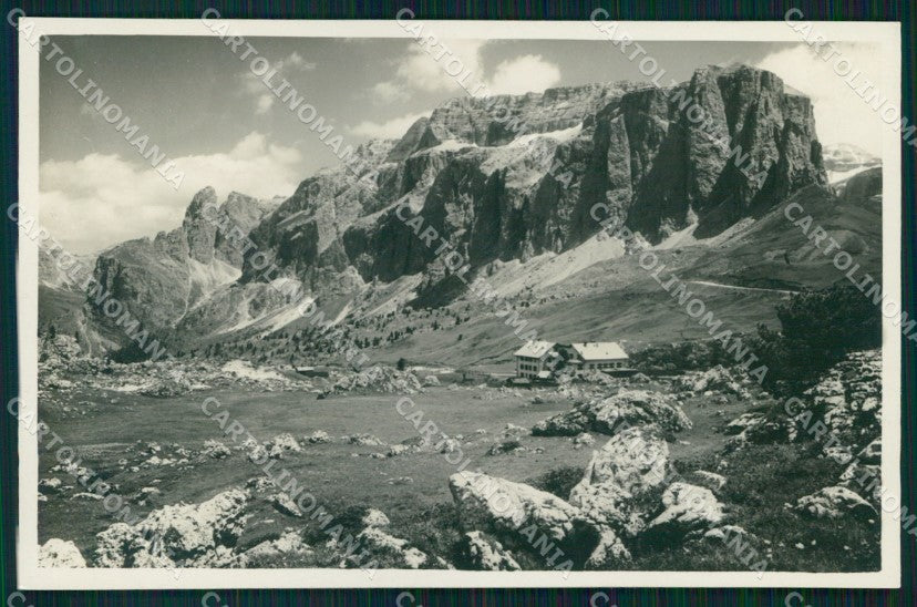 Trento Canazei Rifugio Passo Sella Foto cartolina MX3535 – fronte