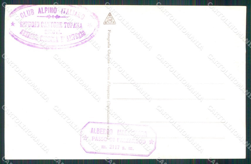 Trento Pozza di Fassa Torri di Vajolet Foto cartolina MX3540 – retro