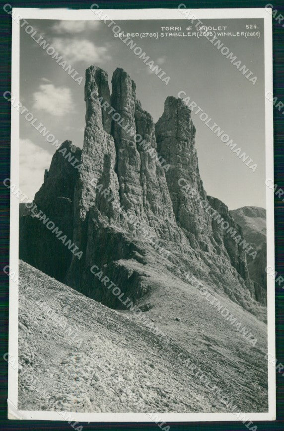 Trento Pozza di Fassa Torri di Vajolet Foto cartolina MX3541 – fronte