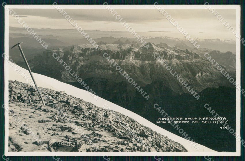 Trento Canazei Veduta dalla Marmolata Gruppo Sella Foto cartolina MX3552 – fronte