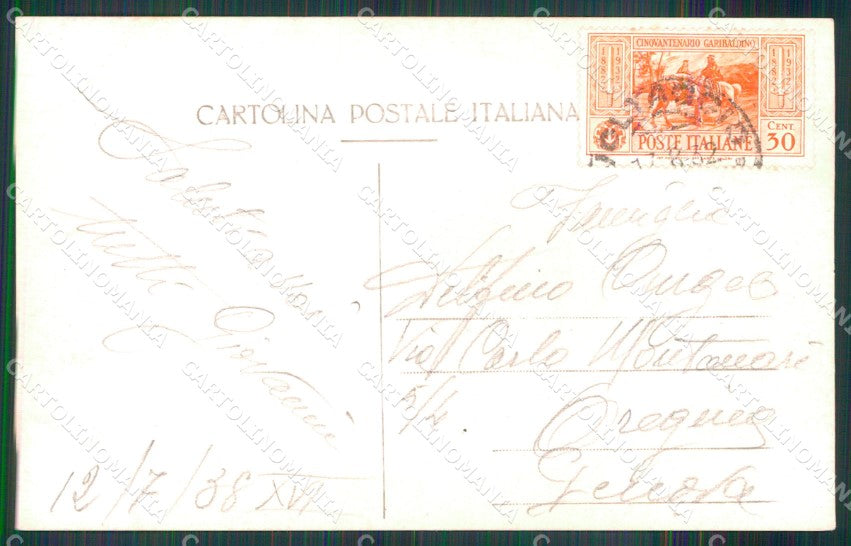 Belluno Cortina d'Ampezzo Monumento Cantore Alpini Foto cartolina MX3573 – retro