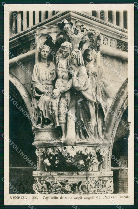 Venezia Città Capitello Angolo Palazzo Ducale Foto cartolina MX3578 – fronte