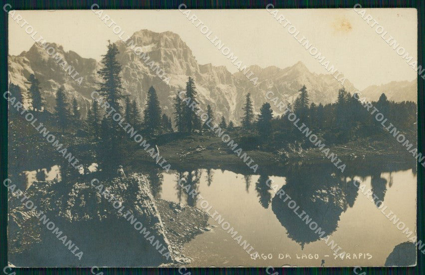 Belluno Cortina d'Ampezzo Lago Sorapis Foto cartolina MX3583 – fronte
