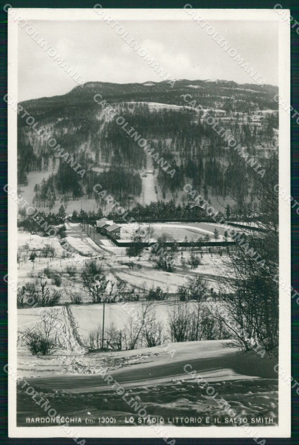 Torino Bardonecchia Stadio Littorio Salto Smith Foto cartolina MX3587 – fronte