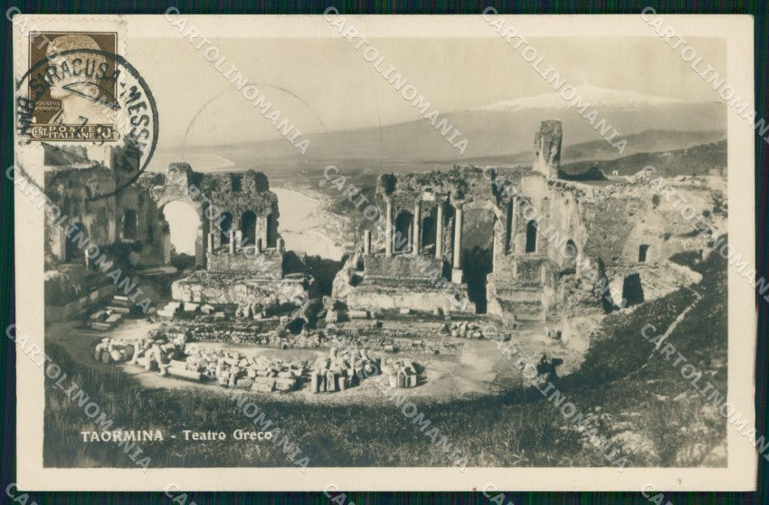 Messina Taormina Teatro Greco Foto cartolina MX3600 – fronte