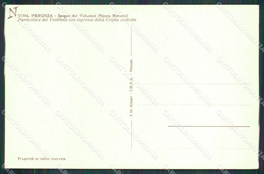 Perugia Città Particolare Vestibolo Ingresso Cripta Foto cartolina MX3628 – retro
