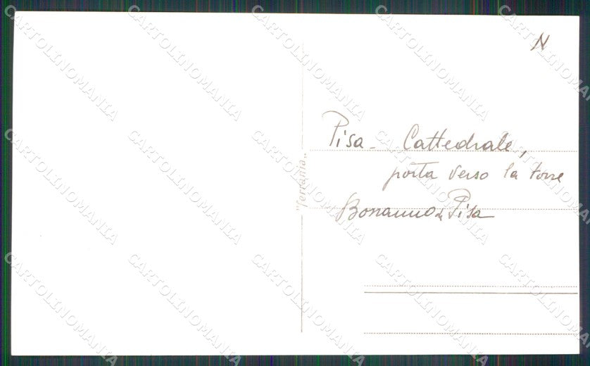 Pisa Città Cattedrale Alinari Foto cartolina MX3637 – retro