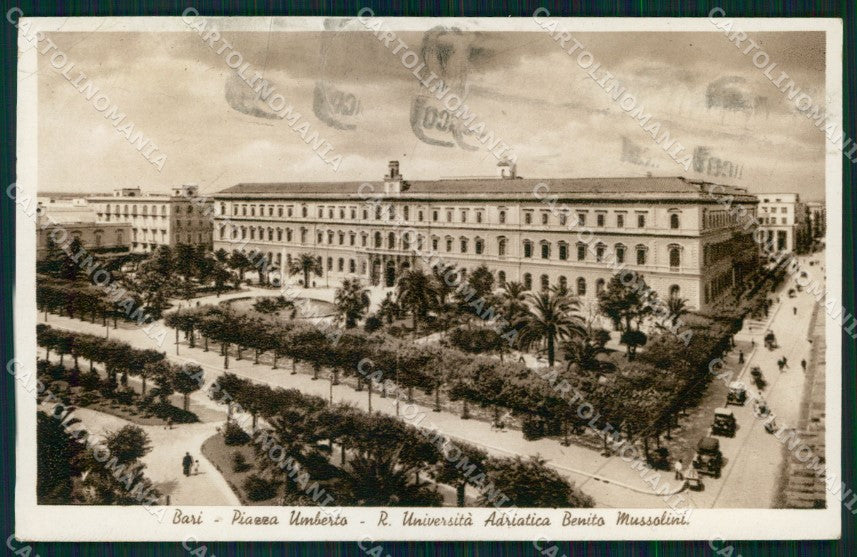 Bari Città Università Adriatica Benito Mussolini Foto cartolina MX3643 – fronte