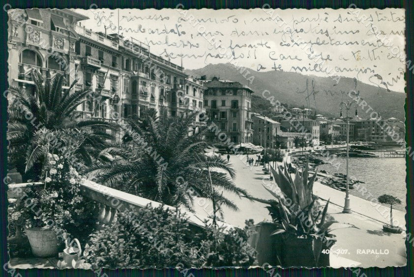 Genova Rapallo Lungomare Brunner 403 307 Foto cartolina MX3645 – fronte