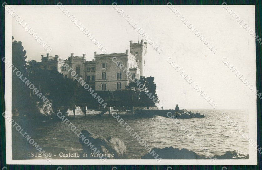 Trieste Città Castello Miramare Foto cartolina MX3648 – fronte