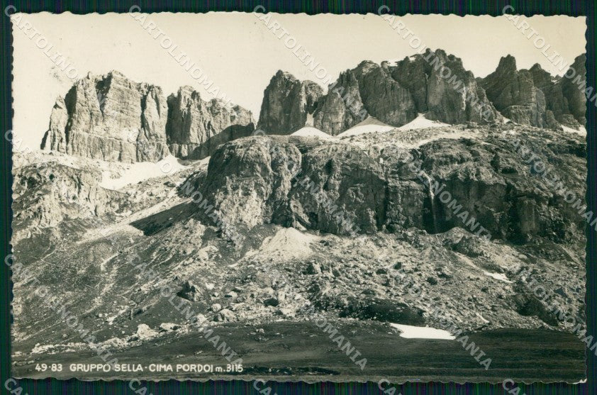 Trento Canazei Cima Pordoi Gruppo Sella Foto cartolina MX3657 – fronte