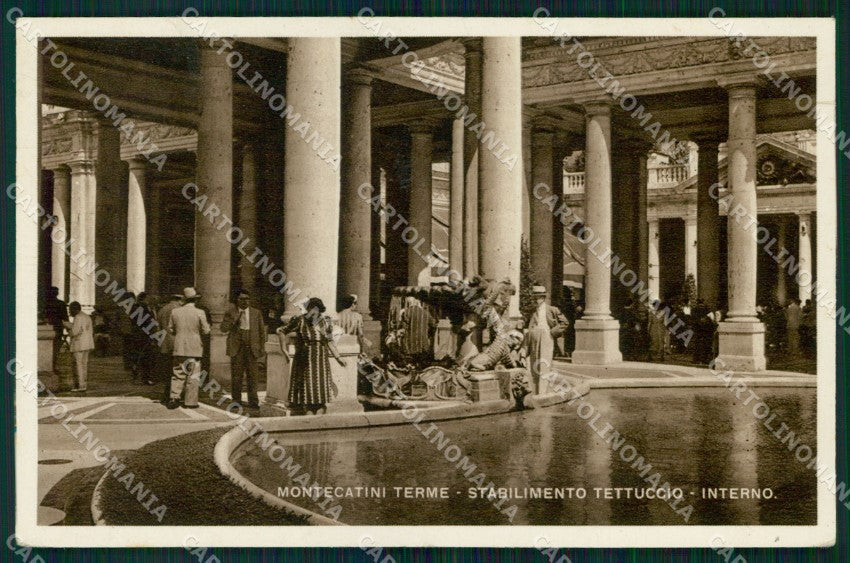 Pistoia Montecatini Terme Stabilimento Tettuccio Interno Foto cartolina MX3664 – fronte