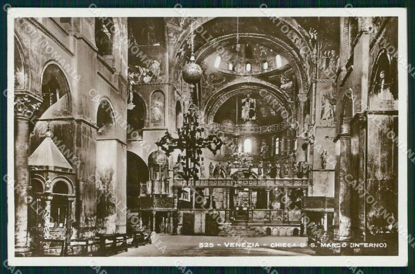 Venezia Città Chiesa San Marco Interno Foto cartolina MX3667 – fronte