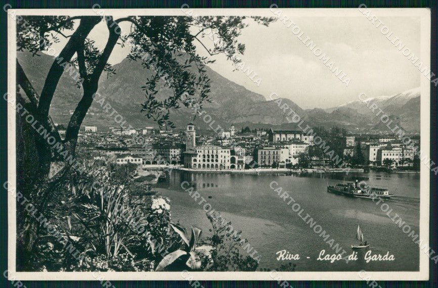 Trento Riva del Garda Lago con Piroscafo Foto cartolina MX3673 – fronte
