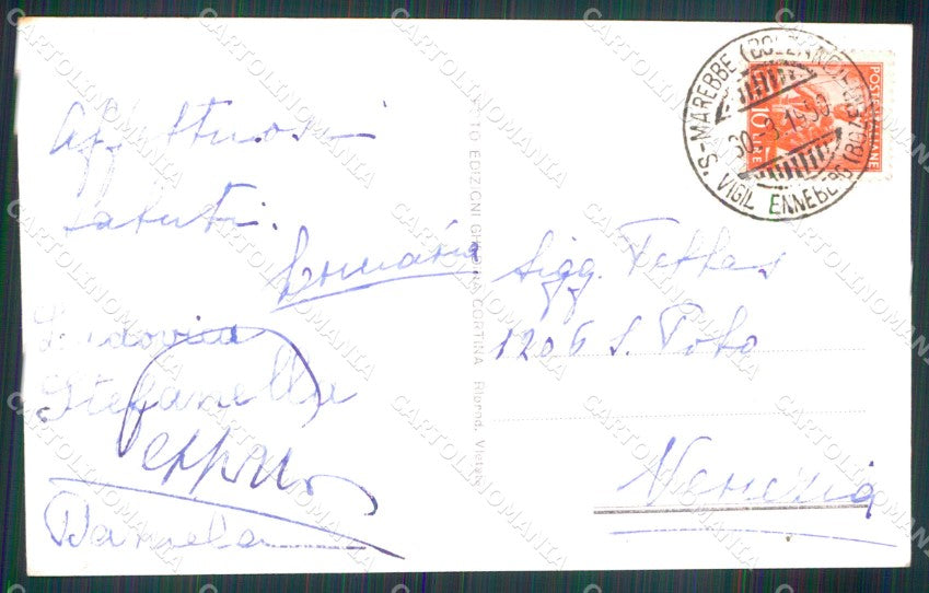 Bolzano Marebbe San Vigilio Monte Pares Foto cartolina MX3679 – retro