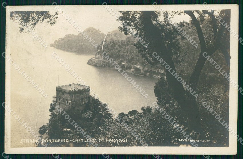 Genova Portofino Castello di Paraggi Foto cartolina MX3684 – fronte