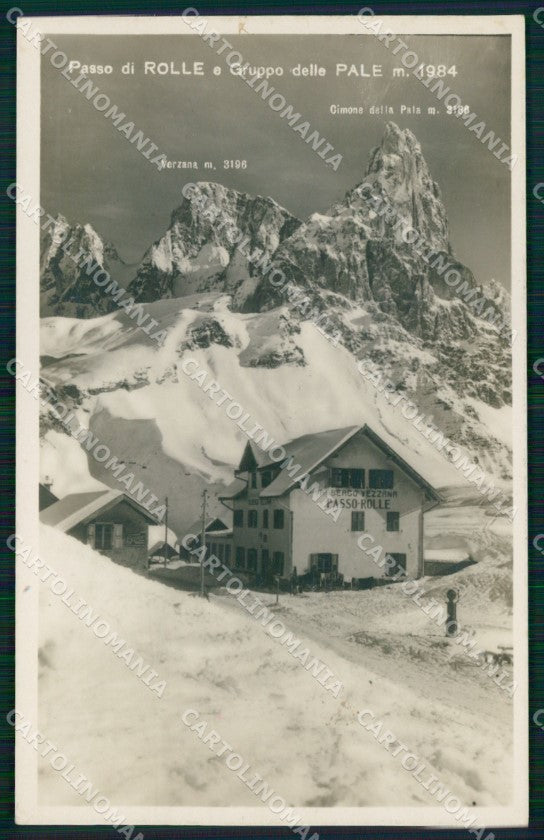 Trento San Martino di Castrozza Passo Rolle Gruppo Pale Foto cartolina MX3687 – fronte