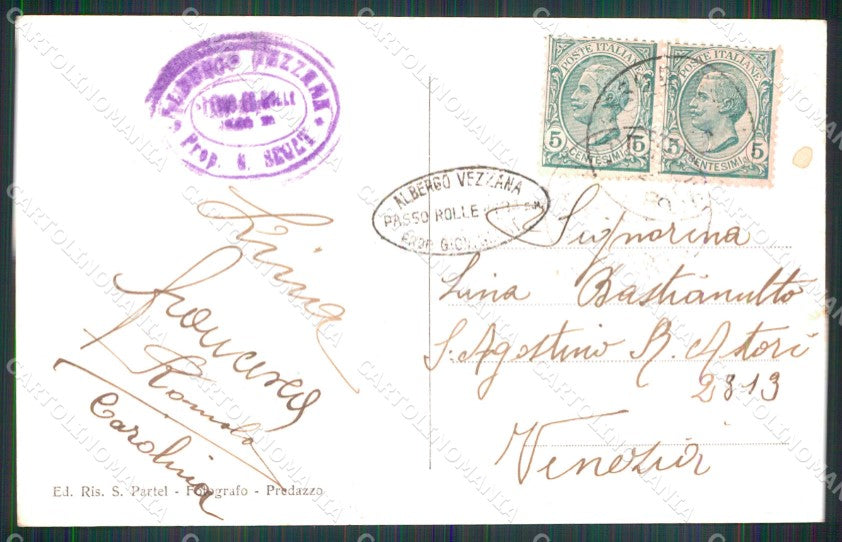 Trento San Martino di Castrozza Passo Rolle Gruppo Pale Foto cartolina MX3687 – retro