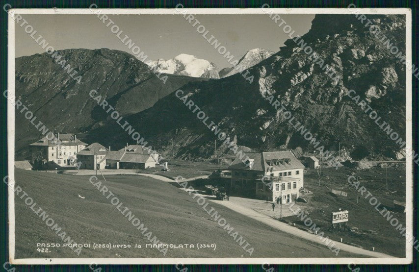 Trento Canazei Passo Pordoi verso Marmolata COLLA Foto cartolina MX3698 – fronte