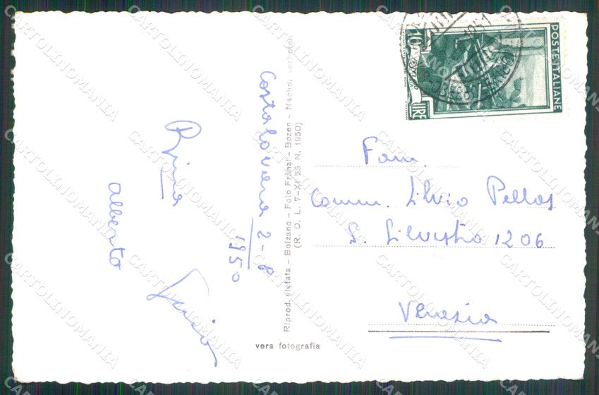 Bolzano Renon Massiccio Sciliar Motivo Franzl 701 435 Foto cartolina MX3699 – retro