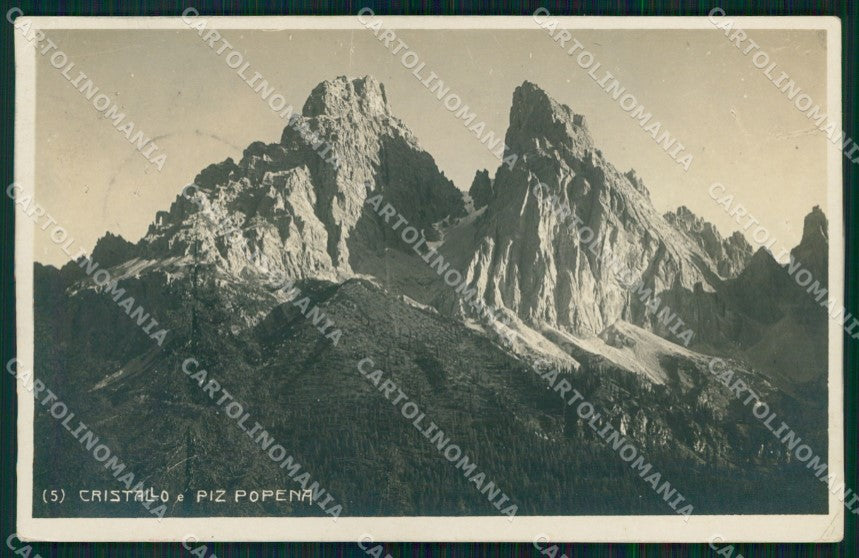Belluno Cadore Monte Cristallo Piz Popena Foto cartolina MX3752 – fronte