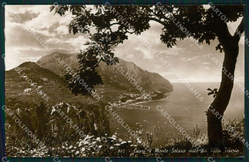 Napoli Capri Monte Solaro da Villa Tiberio Foto cartolina MX3781 – fronte