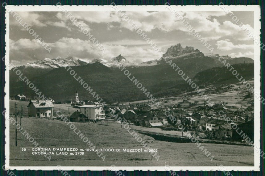 Belluno Cortina d'Ampezzo Becco di Mezzodì Zardini Foto cartolina MX3790 – fronte
