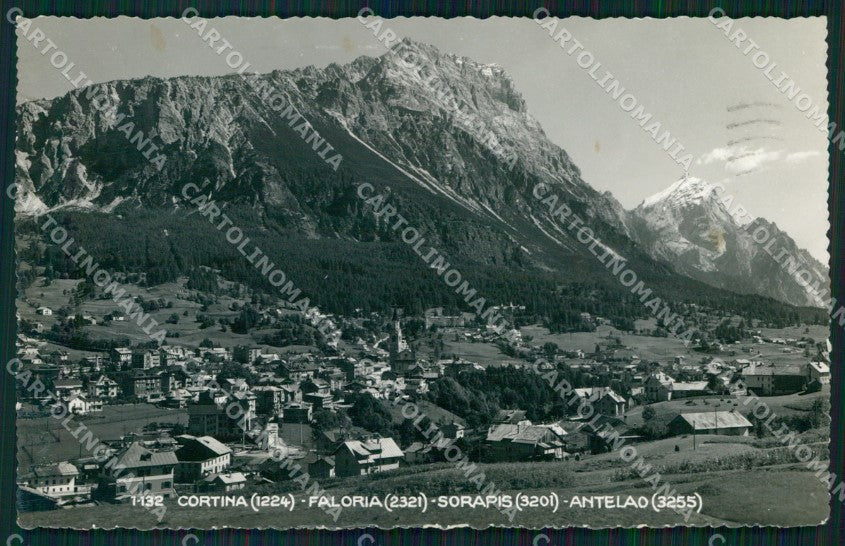 Belluno Cortina d'Ampezzo Faloria Sorapis Antelao Foto cartolina MX3797 – fronte