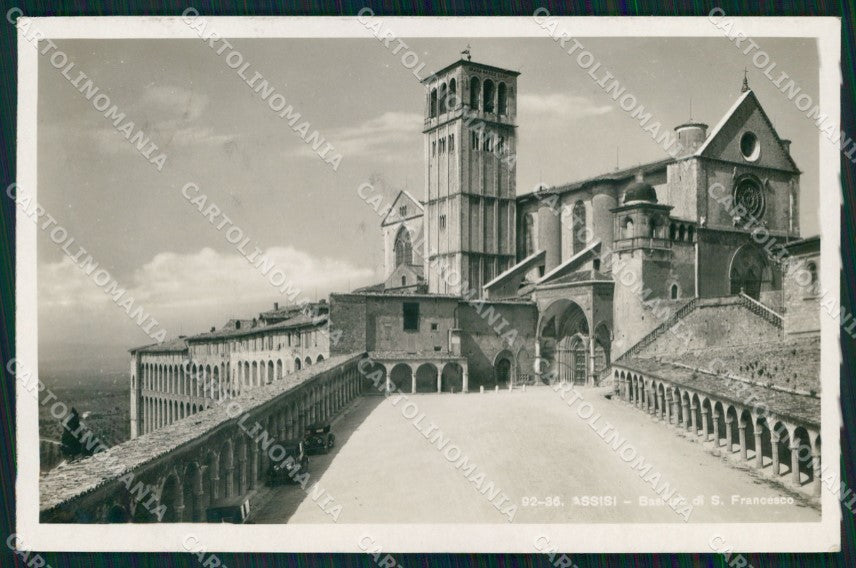 Perugia Assisi Basilica San Francesco Brunner 92 36 Foto cartolina MX3803 – fronte