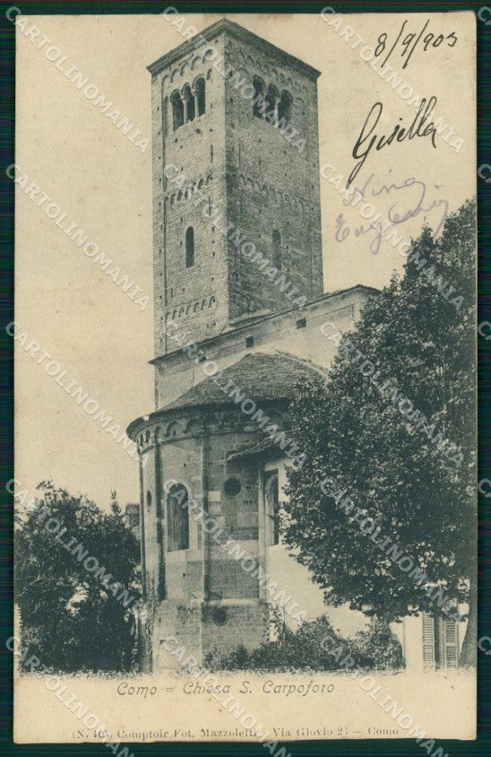 Como Città Chiesa San Carpoforo cartolina MX3825 – fronte