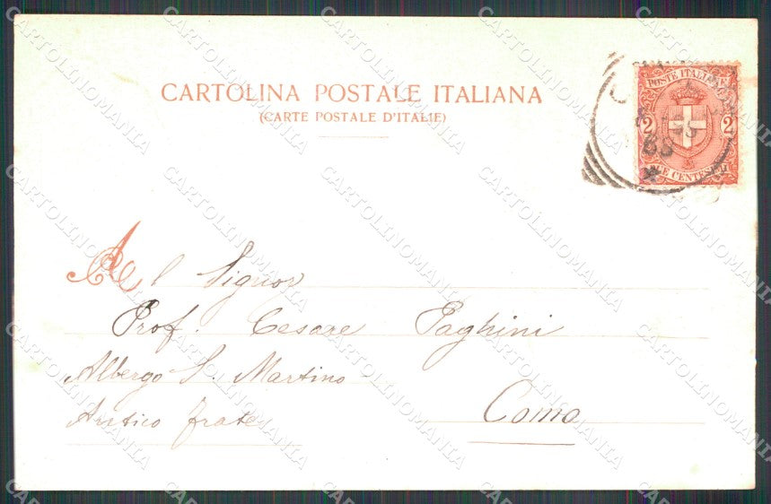 Como Città Veduta col Porto Modiano 115 cartolina MX3833 – retro