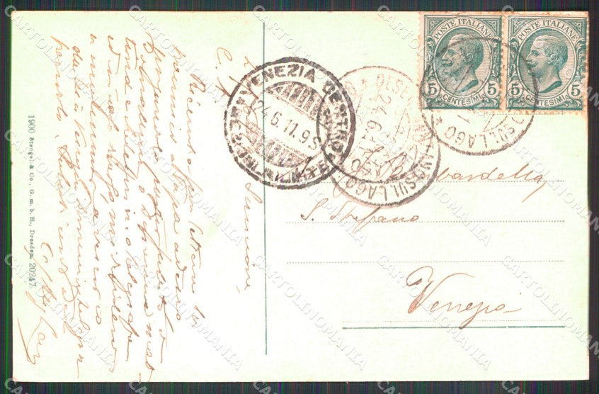 Brescia Sirmione Grotta Catullo Lago Garda Stengel 20247 cartolina MX3836 – retro