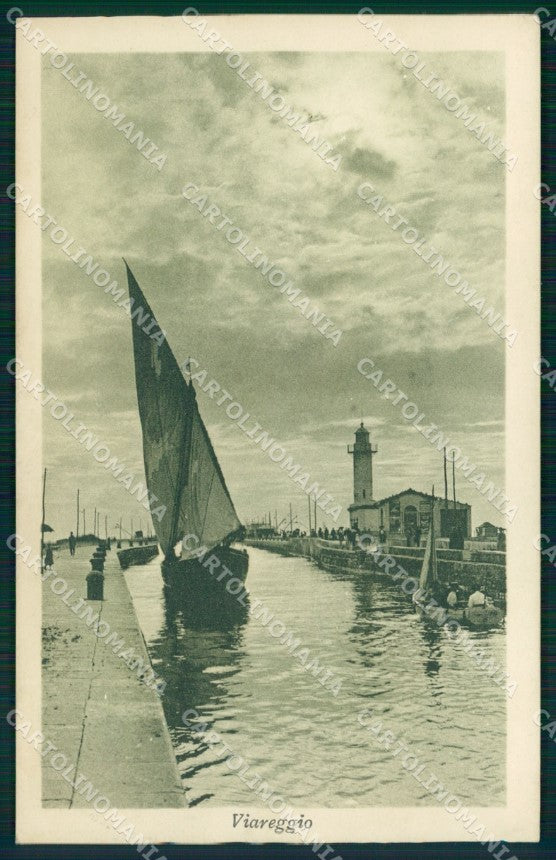 Lucca Viareggio Barche TRACCE UMIDO SCOLLATA Brunner 11997 cartolina MX3838 – fronte