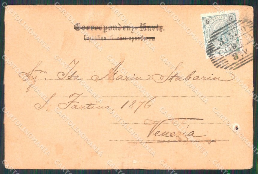 Gorizia Città Veduta Generale ABRASA FORO Stengel 5202 cartolina MX3841 – retro