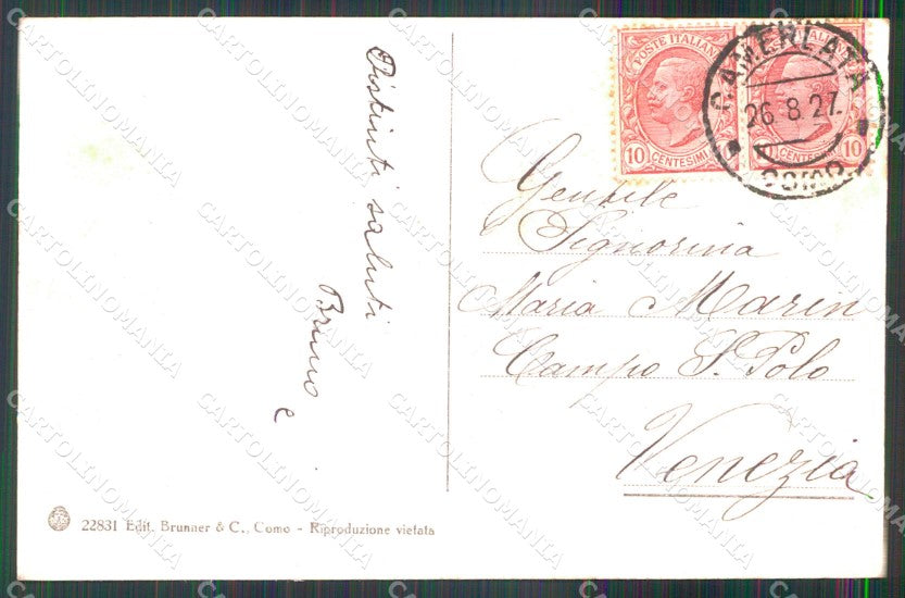 Como Città Veduta Generale Lago Brunner 22831 cartolina MX3849 – retro