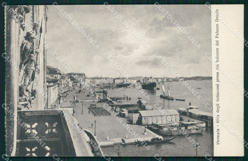 Venezia Città Riva degli Schiavoni Barche cartolina MX3864 – fronte