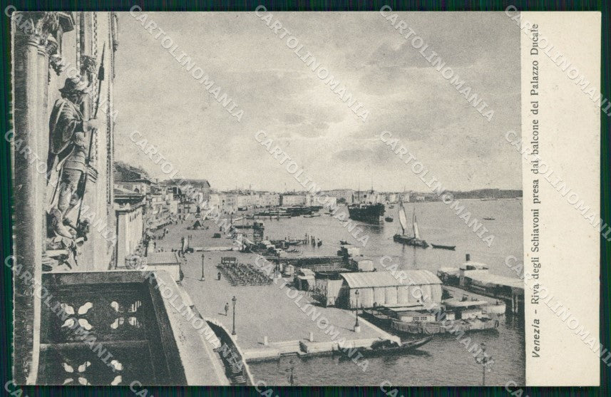 Venezia Città Riva degli Schiavoni Barche cartolina MX3865 – fronte