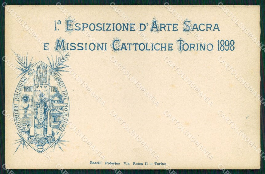 Torino Città Esposizione Arte Sacra Intero Postale cartolina MX3868 – fronte