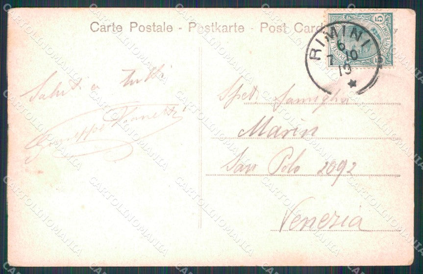 Rimini Città Saluti da Stabilimento Bagni Alterocca 1618 cartolina MX3874 – retro
