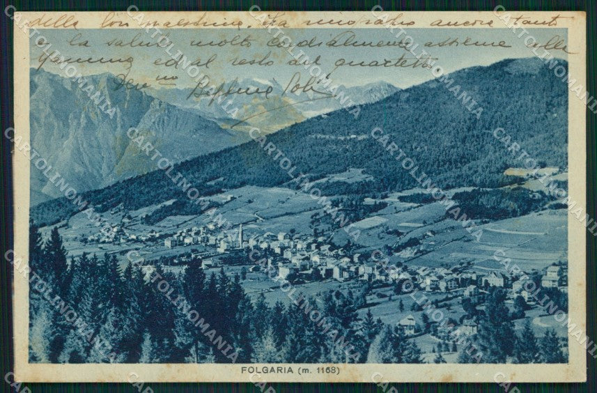 Trento Folgaria Veduta Generale cartolina MX3877 – fronte