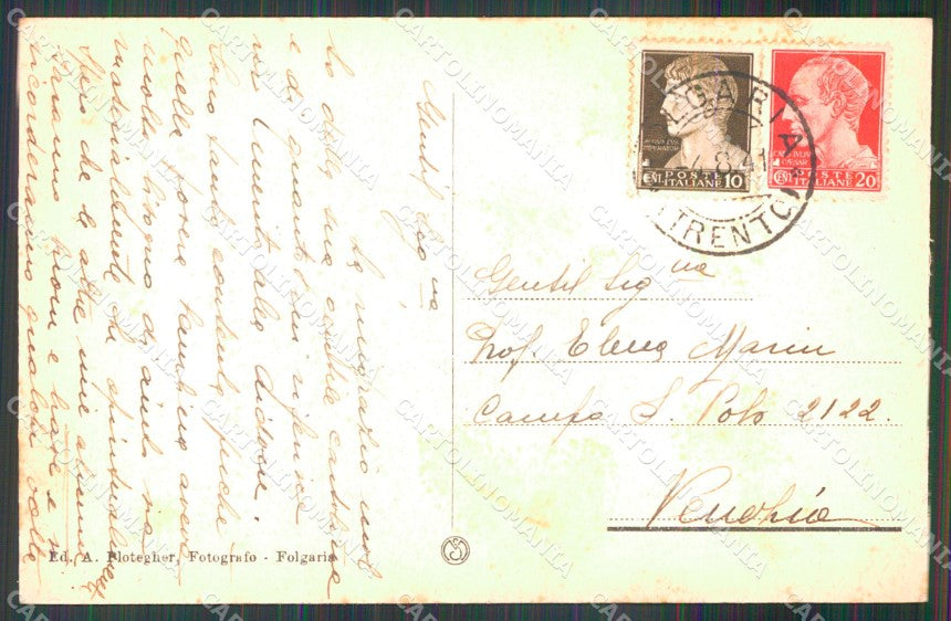 Trento Folgaria Veduta Generale cartolina MX3877 – retro