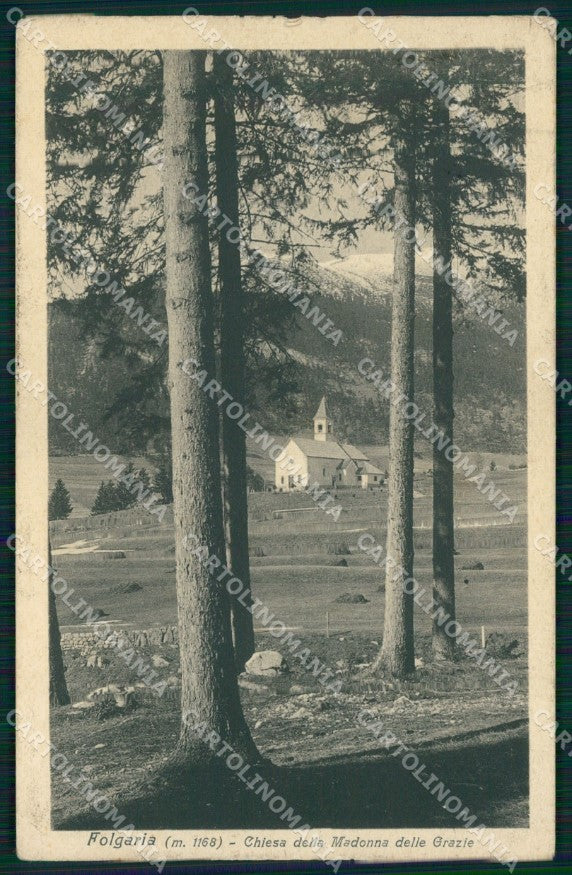 Trento Folgaria Chiesa Madonna delle Grazie cartolina MX3878 – fronte