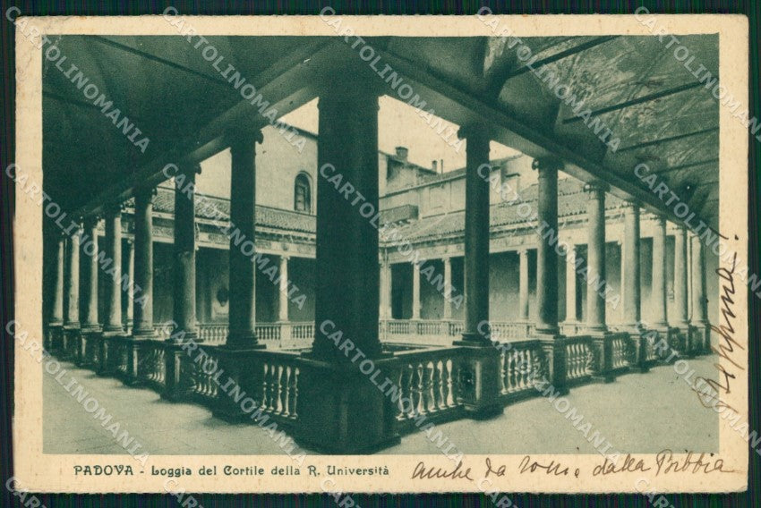 Padova Città Università Loggia del Cortile cartolina MX3893 – fronte