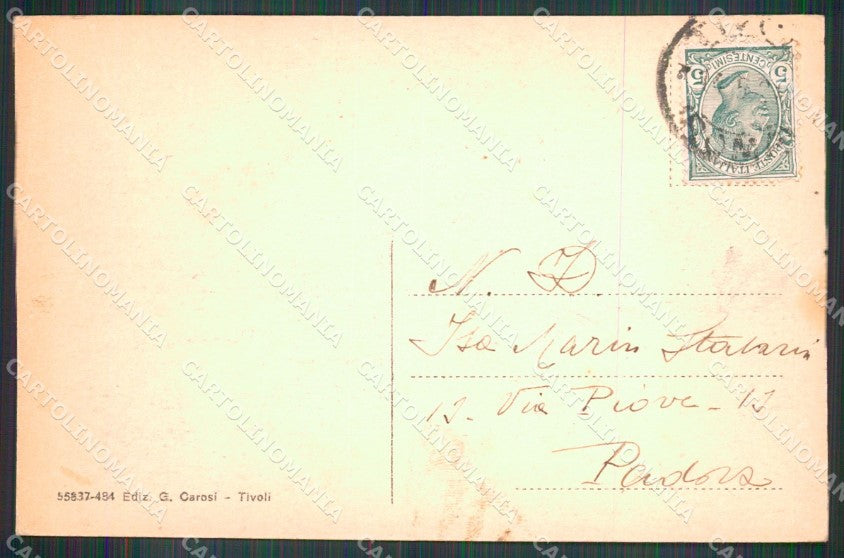 Roma Tivoli Tempio della Sibilla ABRASA cartolina MX3915 – retro