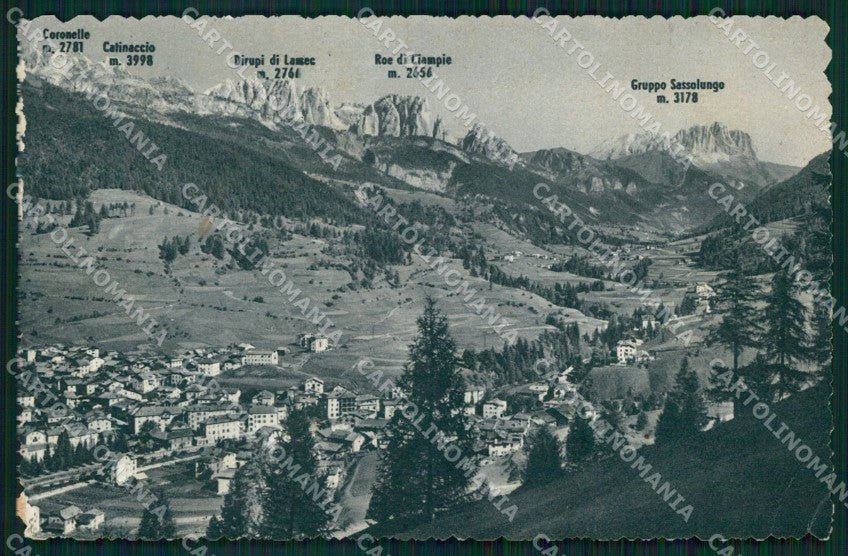 Trento Moena Veduta Generale Dolomiti PIEGHINA cartolina MX3917 – fronte