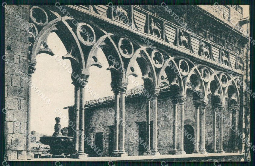 Viterbo Città Loggia Palazzo Papale Secolo XIII cartolina MX3922 – fronte