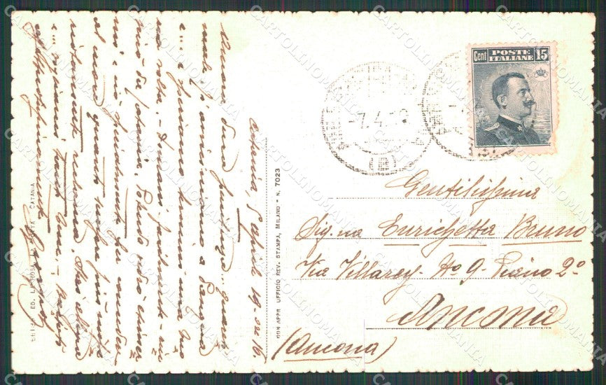 Catania Città Giardini Bellini Chiosco cartolina MX3934 – retro