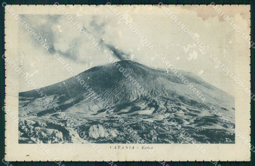 Catania Città Vulcano Etna MACCHIA ABRASA cartolina MX3939 – fronte