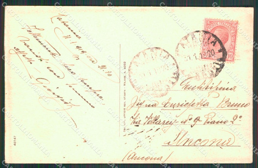 Catania Città Fontana Elefante cartolina MX3942 – retro